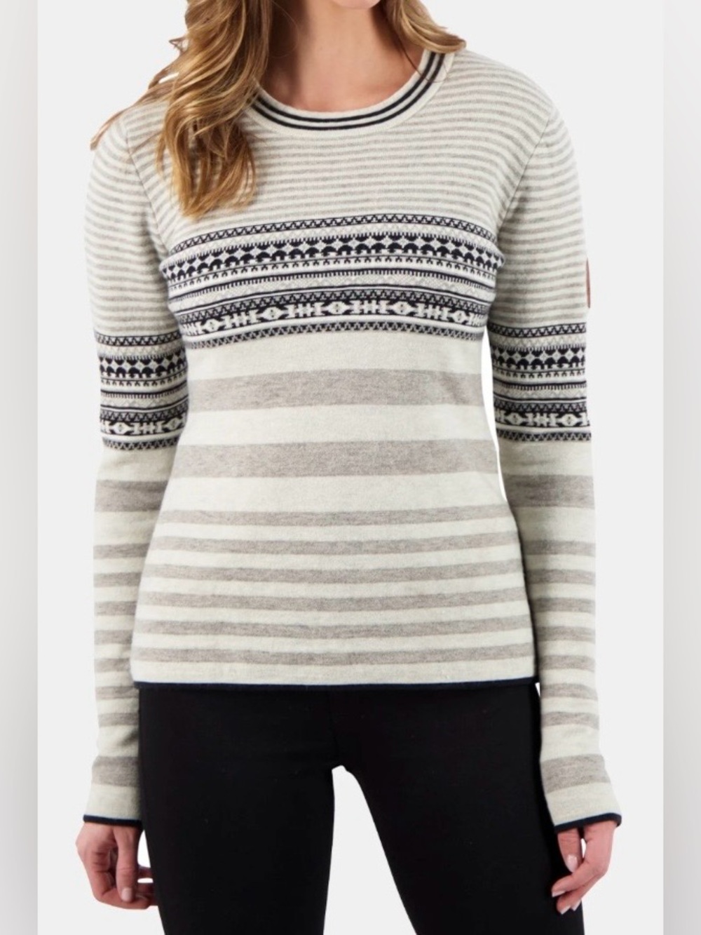 Obermeyer Olive Crew Neck Sweater size XL